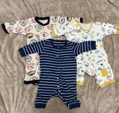 ベビー服 60~70サイズ 長袖ロンパース 3枚