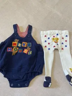 ミキハウス♡オーバーオール&タイツセット70〜80