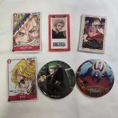 ワンピース カードゲーム　グッズ 6点セット 缶バッジ カード