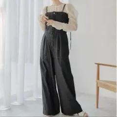 デニムベアサロペット