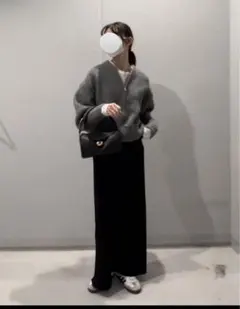 未使用　ザラ　ニット　ボンバージャケット