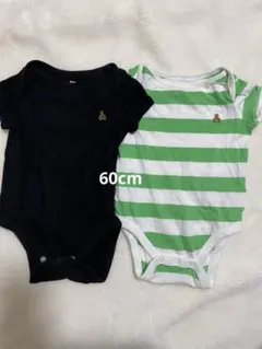baby GAP 半袖ロンパース 60cm　2枚セット