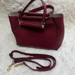 IACUCCI イアクッチ サブリナ S CERVO シボ革 バッグ レッド