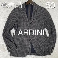 LARDINI ブートニエール　ジャケット　50 ウール　リネン 千鳥格子のサムネイル