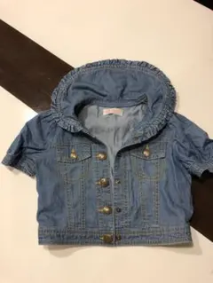 ジャケット　120  メゾピアノ　デニム風ジャケット　美品