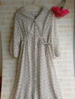 【美品】チャオパニック　花柄　長袖　ワンピース　人気　ガーリー