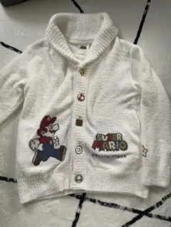 ジェラートピケスーパーマリオ ユニセックス ベビモコJQDショールカーディガン