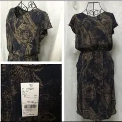 YECCA VECCA ペーズリー柄ワンピース