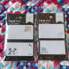 ディズニー ミッキー ミニー チップとデール 付箋 おまとめ2点セット