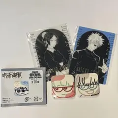呪術廻戦PLAZA 特典クリアカード、缶バッジセット