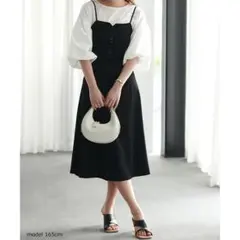 【美品】キャミソールワンピース　ブラック　Мサイズ