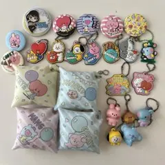 BT21 缶バッジ クッションチャーム キーホルダー くら寿司