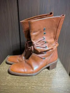DRIES VAN NOTEN ブラウン レザー ショートブーツのサムネイル