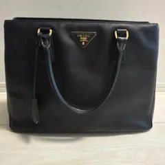 【美品】PRADA ガレリア サフィアーノレザー ハンドバッグ（BN1786）