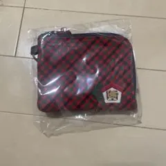 familiar ファミリア　パスケース　赤チェック