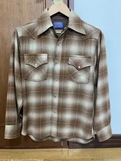 ペンドルトンウールシャツ　70〜80s Mサイズ相当