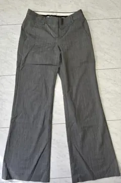 Theory セオリー ウールフレアスラックス パンツ グレー X0 XS 美品