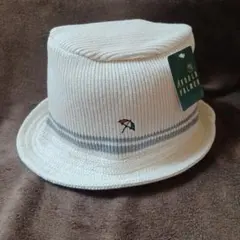 アーノルドパーマーARNOLDPALMER帽子ハットアイボリー綿タグ付未使用品