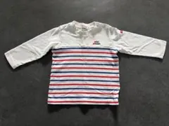 【値下げ10/14まで】ミキハウス 長袖カットソー 80cm ボーダー