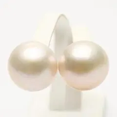 612大粒パープルバロックパール スタッドピアス12mmサージカル