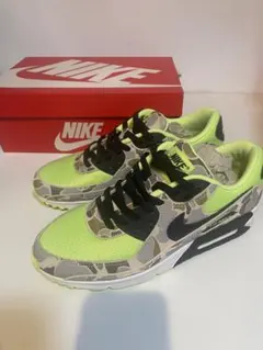 Nike Air Max 90 カモフラージュ グレー/ライム