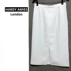 HARDY AMIES London 白いロングスカート　サイズ45 上品のサムネイル
