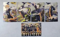 劇場版ハイキュー!! ゴミ捨て場の決戦 ウエハース 烏野高校5枚セット