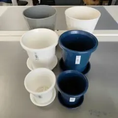 植木鉢 6点セット 受け皿付きのサムネイル
