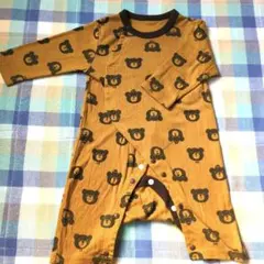 クマ柄ロンパース 60-70cm