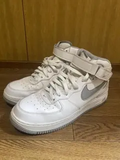 NIKE エアフォース1 mid ホワイト/グレー　28.0cm