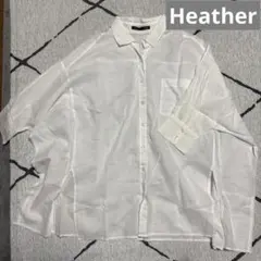 ヘザー　　シアーシャツ　Hether フリーサイズ