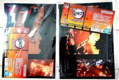 一番くじ　鬼滅の刃　上弦の参　ミニビジュアルポスター2点セット