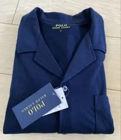 ポロ　ラルフローレン　メンズミニテリーパジャマトップス　ネイビー　L