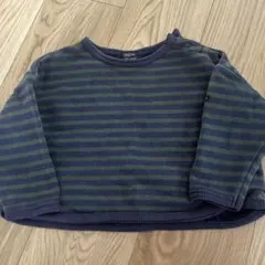 petit main オーガニックコットン ストライプ Tシャツ 90