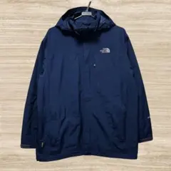 美品 ノースフェイス ゴアテックス パーカー ネイビーL