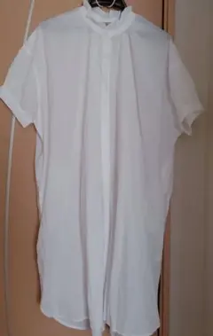 【美品】サマンサモスモス　襟フリルロングシャツ