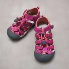 美品　KEEN キーン サンダル 18.5cm ピンク 水陸両用