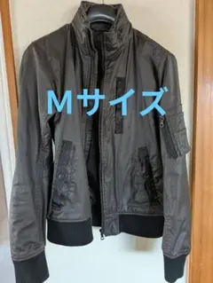 レア！UNIQLO　綿コーティング素材/スタンドカラー ブルゾン/ ブラック黒