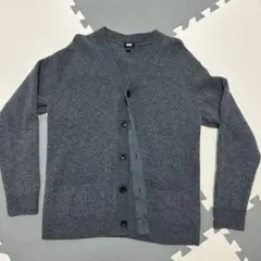 UNIQLO Vネックカーディガン グレー Lサイズ