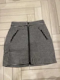 HOLLISTER ハウンドトゥース柄タイトスカート XS