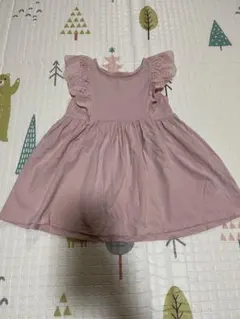 H&M  肩フリルワンピース　未使用品　92サイズ表記