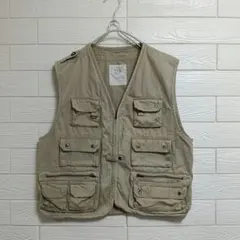 90s OLD GAP コットン サファリ ベスト M ベージュ - メルカリ