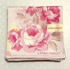 LAURA ASHLEY ローラアシュレイ ハンカチ 大判　花柄　56㎝　ピンク