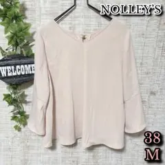 【NOLLEY’S】ノーリーズ トップス 38 M ブラウス フリル ピンク