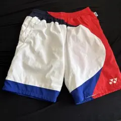 YONEX ハーフパンツ Mサイズ ホワイト/レッド/ネイビー