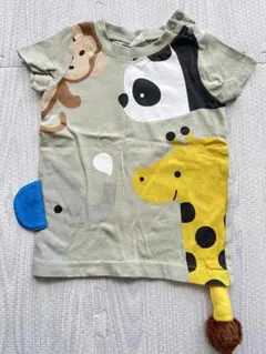 CHEEK ROOM 動物柄 Tシャツ 80のサムネイル