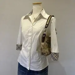 Burberry archive white shirt Y2Kノバチェック
