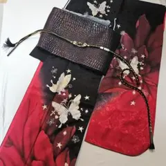 黒×赤×金彩　振り袖　振り袖単品のお値段 仕立て上がり品