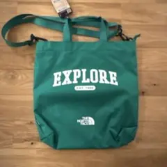 ノースフェイス　NorthFace トートバッグ　緑