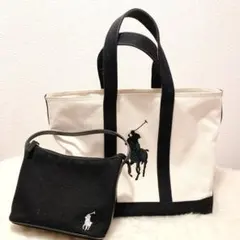 ミニバック　黒　ラルフローレン